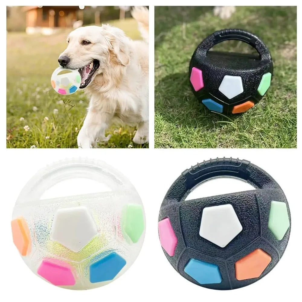 Hunde-Fußball mit Griff